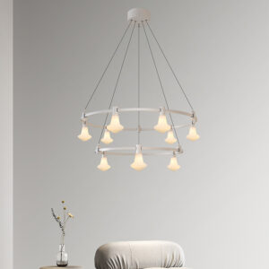 Contemporary Luxury Lighting Indoor Brass Chandelier LED Ceiling Lamp 8-Light Decorative Chandelier Modern Pendant Light