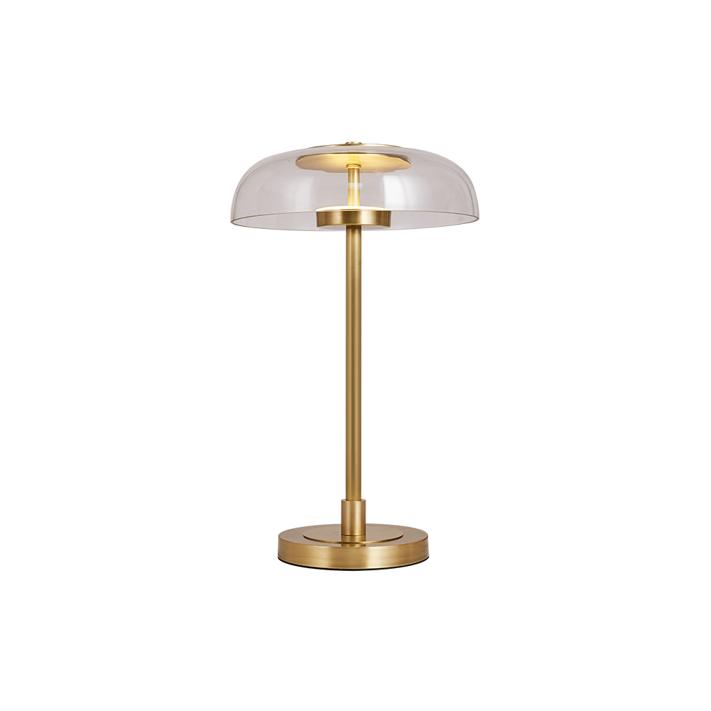 Copper Nordic Modern Minimalist Glass Desk Lamp Luxury Decorative Table Light Bedroom Bedside LED Table Lamp