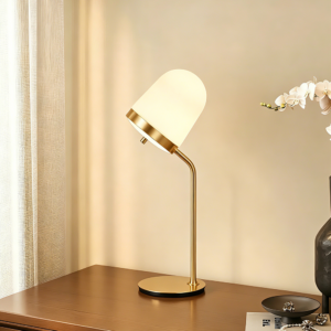 Copper Switch Control Desk Lamp Modern Metal Reading Light for Hotel Bedroom Office Indoor Decoration Night Lamp