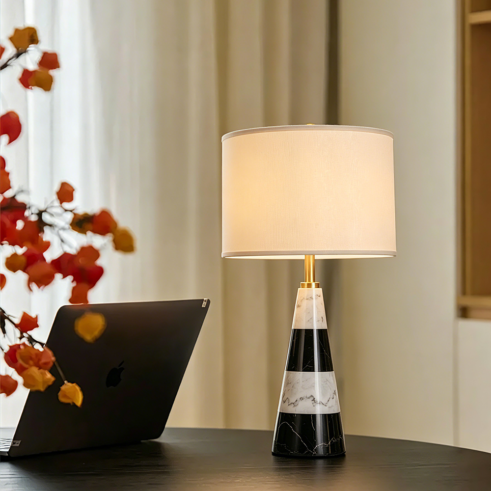 Custom Copper fabric Modern Led Desk Lamparas Design Decoration Bedroom Light Reading Lights Nordic Luxury Table Lamp - Image 3