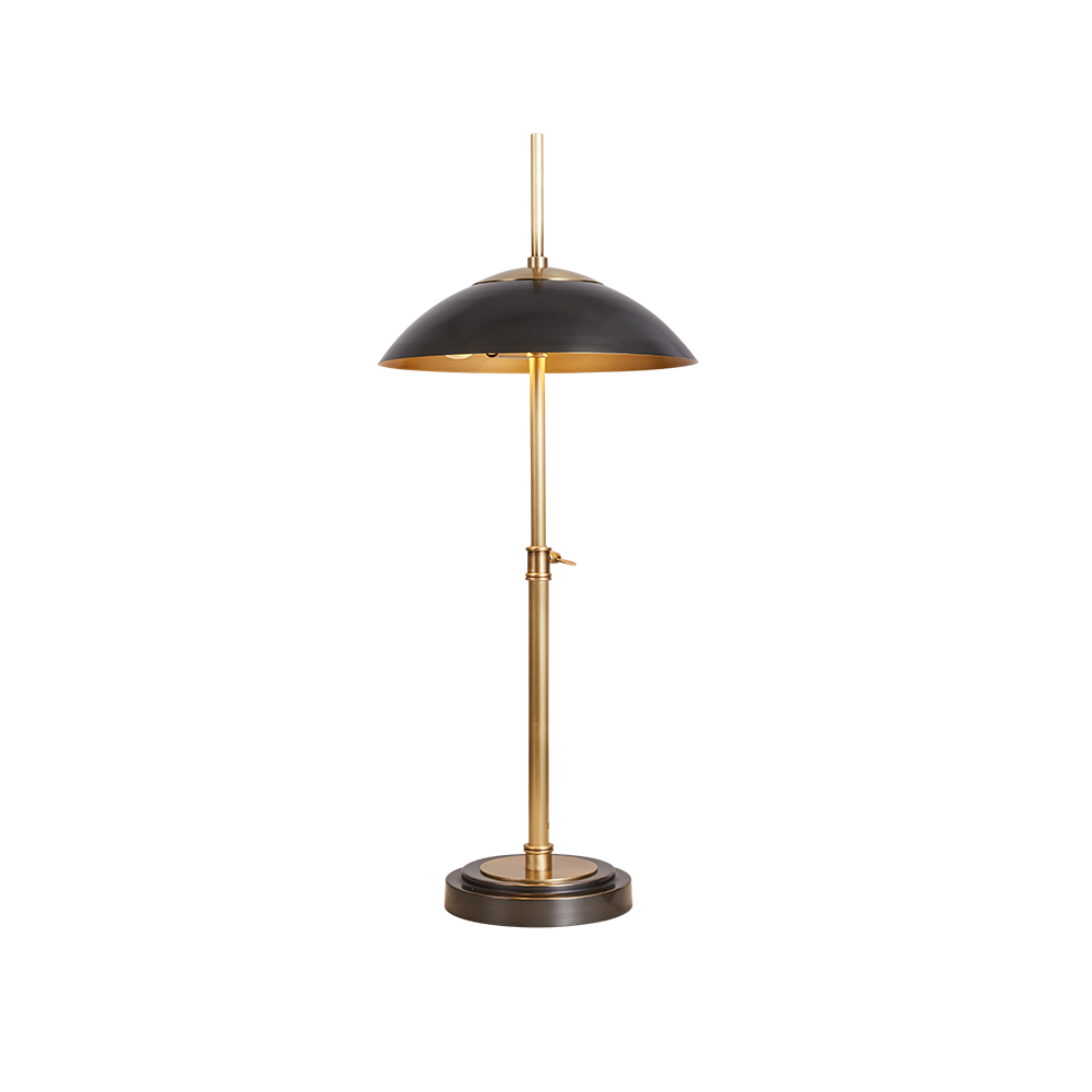 Copper Modern LED Table Lamp Reading Lighting Minimalist Gold with Mushroom Dome Lampshade for Bedroom Living Room - Image 2
