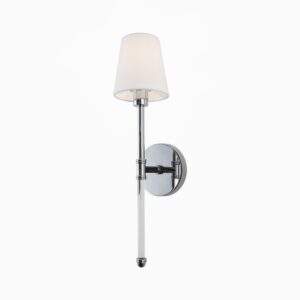 Wall Lamp Modern Wall Lamp Indoor Wall Light Single Arm Copper Fabric Shade Long Stem Modern Classic Bedroom Hotel Lighting
