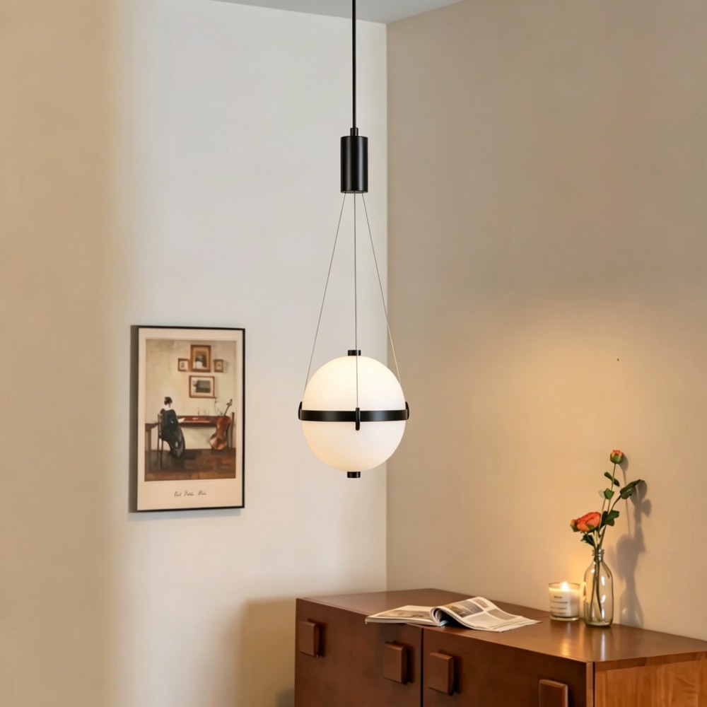 Pendant Light Glass Brass Lighting Fixture Modern Globe Shade Decorative Luxury Indoor Bedroom Dining Room Home Hotel Design - Image 2