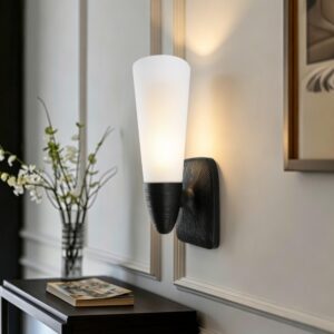 Wall Lamp Modern Wall Lamp Indoor Wall Light Tapered Frosted Glass Aluminum Slim Minimalist Bedroom Hotel Interior Lighting