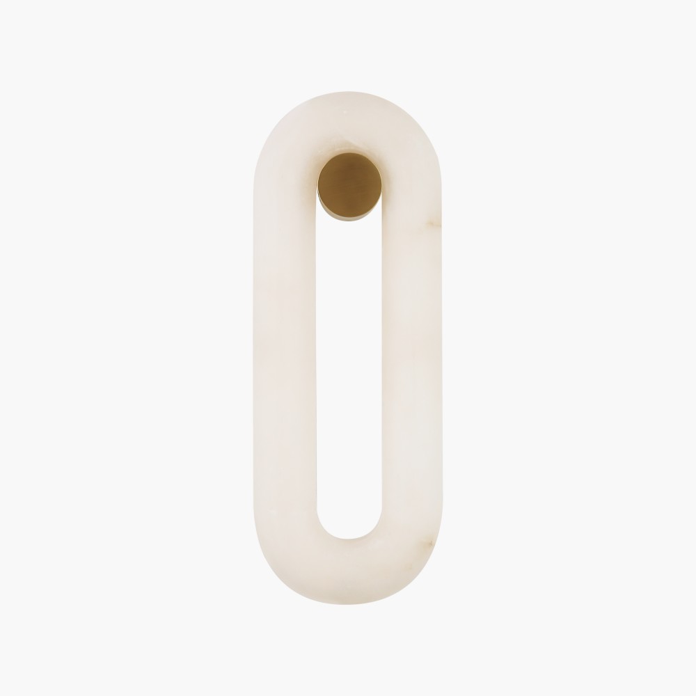 Wall Lamp Modern Wall Lamp Indoor Wall Light Oval Natural Alabaster Copper Luxury Decorative Bedroom Living Room Hotel Lighting - Image 3