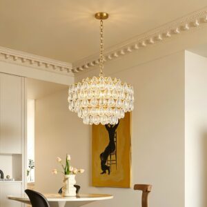Chandelier Pendant Light Ceiling Light Luxury Crystal Glass Lamp Modern Living Room Dining Room Villa Hotel Decorative Lighting