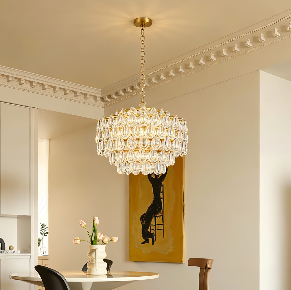 Chandelier Pendant Light Ceiling Light Luxury Crystal Glass Lamp Modern Living Room Dining Room Villa Hotel Decorative Lighting