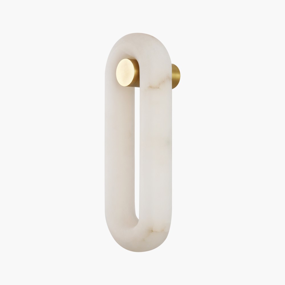 Wall Lamp Modern Wall Lamp Indoor Wall Light Oval Natural Alabaster Copper Luxury Decorative Bedroom Living Room Hotel Lighting - Image 4