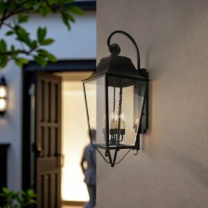 Wall Lamp Vintage Brass Glass Lighting Fixture Outdoor Garden Porch Luxury Classic Design Home Villa Decorative Waterproof Style