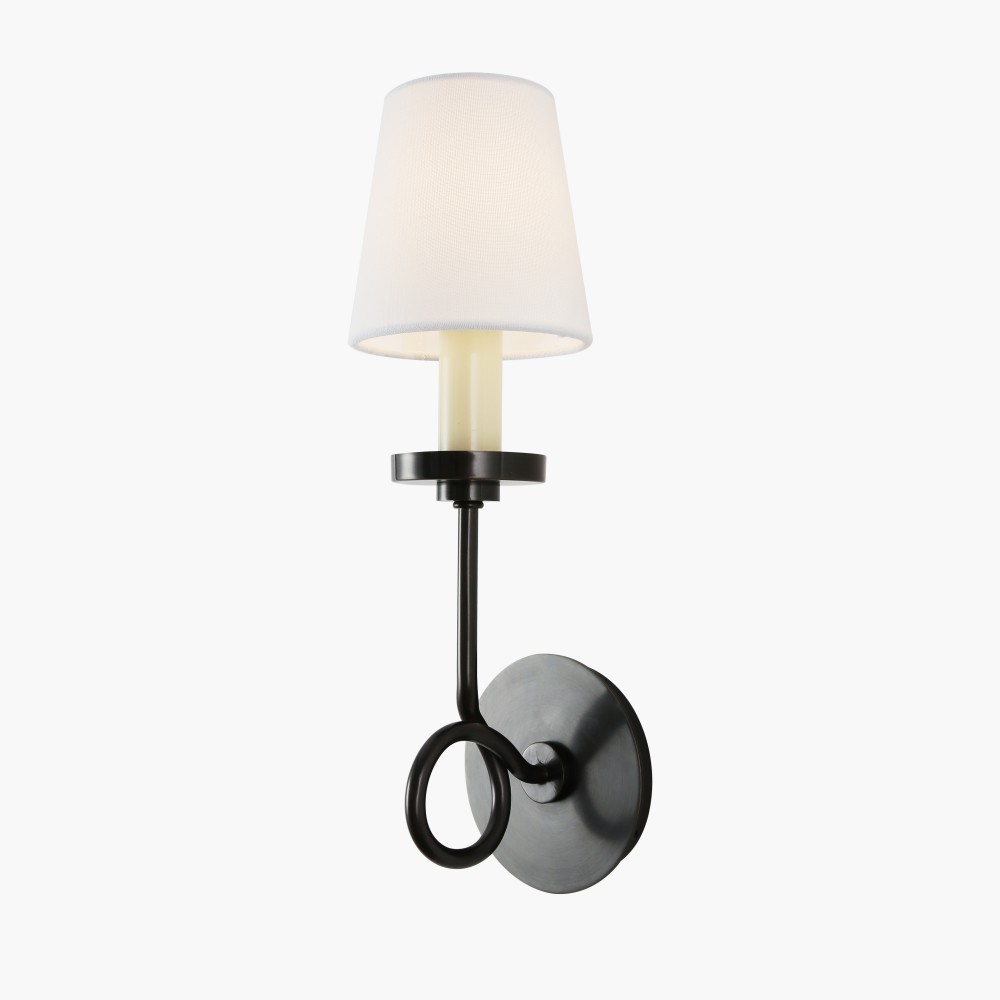 Wall Lamp Modern Wall Lamp Indoor Wall Light Copper Fabric Shade Decorative Bedroom Living Room Hotel Villa Interior Lighting - Image 4